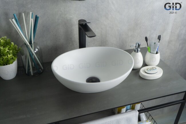 Раковина Gid N900 51164 накладная белый матовый 41x34x15 Раковина Gid N900 51164 накладная белый матовый 41x34x15