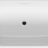 Акриловая ванна INSPIRE 160VELVET - WHITE MATT/ BLACK MATT