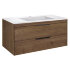 База под раковину Chiara 2D 1000 подвесная, 2 выкатных ящика soft-close, T.Oak