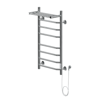 Полотенцесушитель Электрич.кабельный Ника WAY-3 80/40 с полкой правый тэн