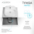 Тумба МАРБЛ 60, 2 ящ., слейт/белый матовый (под раковину MILA 35, MILA 40, ОДРИ Soft 42)