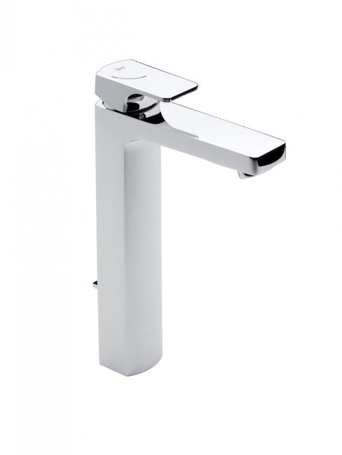 Смеситель Roca L90 для раковины, высокий, c донным клапаном (coldstart) 75A3G01C00