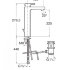 Смеситель Roca L90 для раковины, высокий, c донным клапаном (coldstart) 75A3G01C00