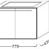 Тумба подвесная без раковины Jacob Delafon Struktura EB1281-N18