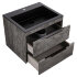 База под раковину Chiara 2D 600 подвесная, 2 выкатных ящика soft-close, G.Stone