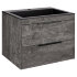База под раковину Chiara 2D 600 подвесная, 2 выкатных ящика soft-close, G.Stone