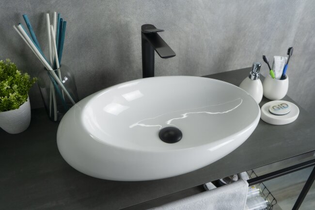 Раковина Gid N9050 51167 накладная белая 59x37x14