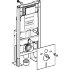 Монтажный элемент Geberit Duofix для подвесного унитаза, 112 см, со смывным бачком скрытого монтажа Sigma 12 см, отдельно стоящий, усиленный