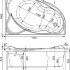 Акриловая ванна Aquanet Jamaica 160x100 R (с каркасом)