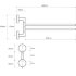 Полотенцедержатель двойной поворотный 5,5 см BEMETA NEO сталь