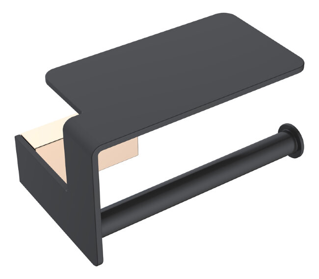 Держатель для т/бумаги черный/золото серия Q Держатель для т/бумаги черный/золото серия Q