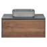 База под накладную раковину Mesa 1000 подвесная, 1 выкатной/1 скрытый ящик soft close, T.Oak + Beton База под накладную раковину Mesa 1000 подвесная, 1 выкатной/1 скрытый ящик soft close, T.Oak + Beton