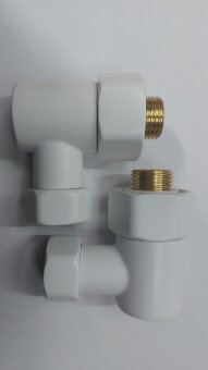 Американка для полотенцесушителя  угл 3/4" x 1/2"  г/ш  (НИКА) SMT747/2SCH0504 белая*