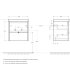 База под раковину подвесная BelBagno KRAFT 39-500/390-2C-SO-BO Bianco Opaco