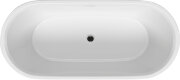 Акриловая ванна INSPIRE 160VELVET - WHITE MATT/ BLACK MATTRIHO FALL - CHROM