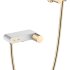Смеситель STICK для ванны WHITE TOUCH GOLD