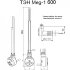 Электрический ТЭН Мег 1.0 600W хром, маскирующий элемент