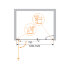 Душевая дверь CEZARES ELENA-W-B-11-40+90-P-Cr-L