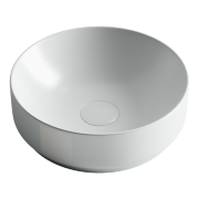 Умывальник чаша накладная круглая (цвет Белый Матовый) Element 355*355*125мм