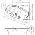 Акриловая ванна LYRA 153 L