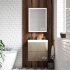 Зеркало-шкаф с подсветкой ART&MAX TECHNO AM-Tec-600-800-1D-L-DS-F