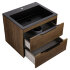 База под раковину Chiara 2D 600 подвесная, 2 выкатных ящика soft-close, T.Oak