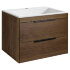 База под раковину Chiara 2D 600 подвесная, 2 выкатных ящика soft-close, T.Oak