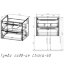 База под раковину Chiara 2D 600 подвесная, 2 выкатных ящика soft-close, T.Oak