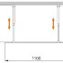 Душевая перегородка CEZARES LIBERTA-L-2-110-BR-Cr