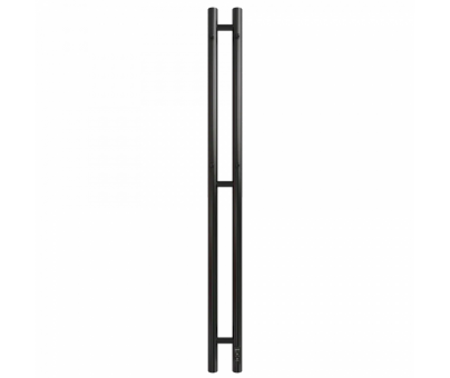 Полотенцесушитель Электрич. с/т GROIS Orso GR-134 110/1200 П3 RAL9005 черный матовый диммер справа