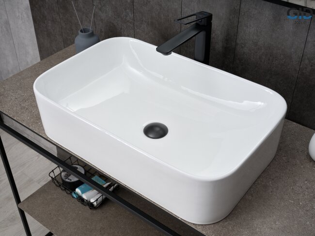 Раковина Gid N9599 51231 накладная белая 61x38x15 Раковина Gid N9599 51231 накладная белая 61x38x15