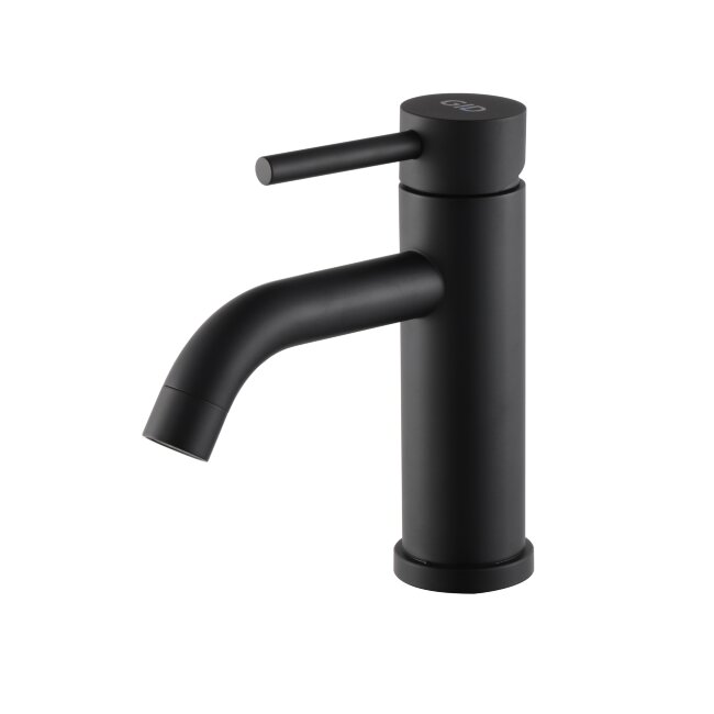 Смеситель для раковины Gid Inga SS096-BM-K SS096BMK черный матовый Смеситель для раковины Gid Inga SS096-BM-K SS096BMK черный матовый