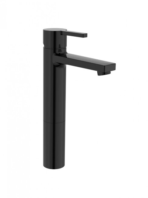 Смеситель Roca NAIA для раковины, высокий, без донного клапана, (coldstart), Titanium Black 75A3B96CN0