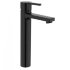 Смеситель Roca NAIA для раковины, высокий, без донного клапана, (coldstart), Titanium Black 75A3B96CN0