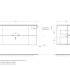 База под раковину CEZARES EDEN 54418 Frassino Bianco