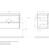База под раковину подвесная BelBagno KRAFT 39-800/390-2C-SO-BO Bianco Opaco