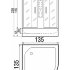Душевая кабина River Temza 135/135/55 МТ