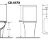 Унитаз напольный Grossman Galaxy GR-4470S Безободковый с тонкой крышкой, 2 места