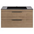 База под раковину Chiara 2D 800 подвесная, 2 выкатных ящика soft-close, N.Oak