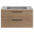 База под раковину Chiara 2D 800 подвесная, 2 выкатных ящика soft-close, N.Oak