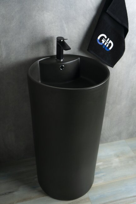 Раковина Gid Nb135bg 81109 накладная черная графит 45x45x85 Раковина Gid Nb135bg 81109 накладная черная графит 45x45x85