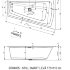 Акриловая ванна STILL SMART - PLUG & PLAY L 170x110 RIHO FALL