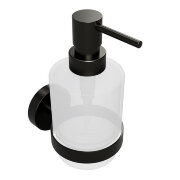 Настенный дозатор для жидкого мыла вариант MINI 200 мл 7,5 см BEMETA GRAPHIT черный