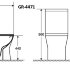 Унитаз напольный Grossman Cristal GR-4471S Безободковый с тонкой крышкой, 2 места