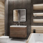 База под раковину подвесная с двумя выкатными ящиками, 800x450x550, AM-Verona-Push-800-2C-SO-RB