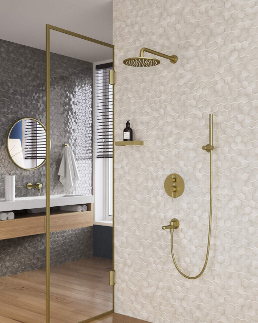 Душевая система встроенная Timo Saona SX-2379/17SM золото матовое Душевая система встроенная Timo Saona SX-2379/17SM золото матовое