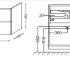 Тумба подвесная без раковины Jacob Delafon Vox EB2070-R2-E16