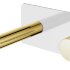 Смеситель STICK из стены WHITE TOUCH GOLD