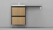 Тумба подвесная VELVEX Klaufs 56*60.2Y шатанэ-черный