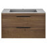 База под раковину Chiara 2D 800 подвесная, 2 выкатных ящика soft-close, T.Oak